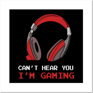 Funny Gamer Headphone Posters and Art